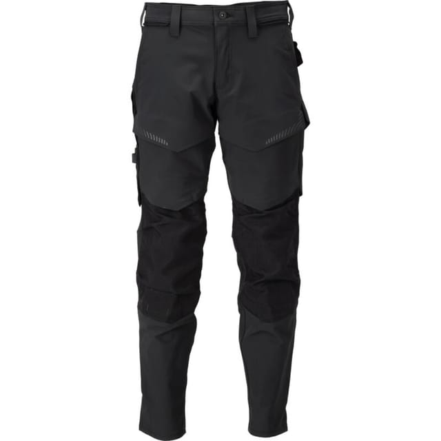 22379-311 Hose mit Knietaschen, schwarz, 76C47
