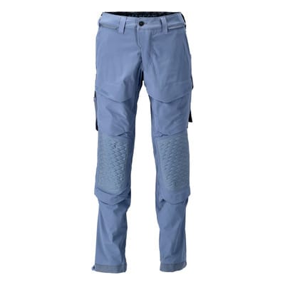 22279-605 Hose mit Knietaschen, steinblau, 90C62