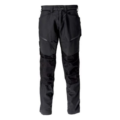 22479-230 Hose mit Knietaschen, schwarz, 76C50
