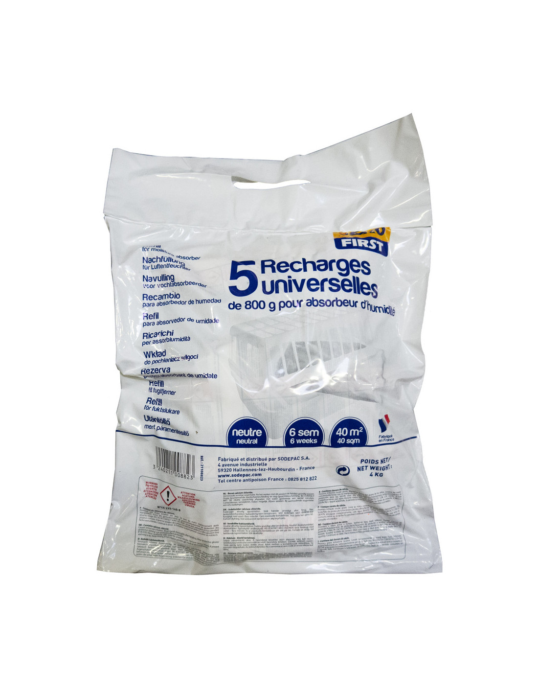 Recharges Déshumidificateur Sekofirst Absorption D'Humidité Longue Durée - Générique