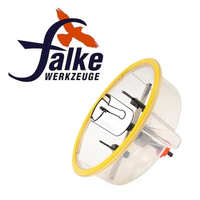1x Das Multitalent HM Kreisschneider 48-230 mm | Falke Kreisschneider - Universal mit geschlossenem Korb
