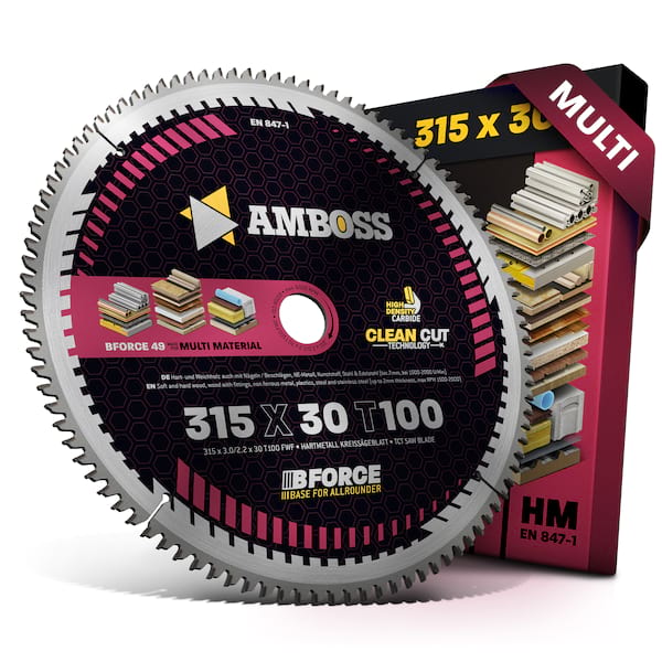 1x HM Kreissägeblatt - 315 x 3/2.2 x 30 Z100 FWF | Amboss HM Multifunktionskreissägeblätter Bild 5