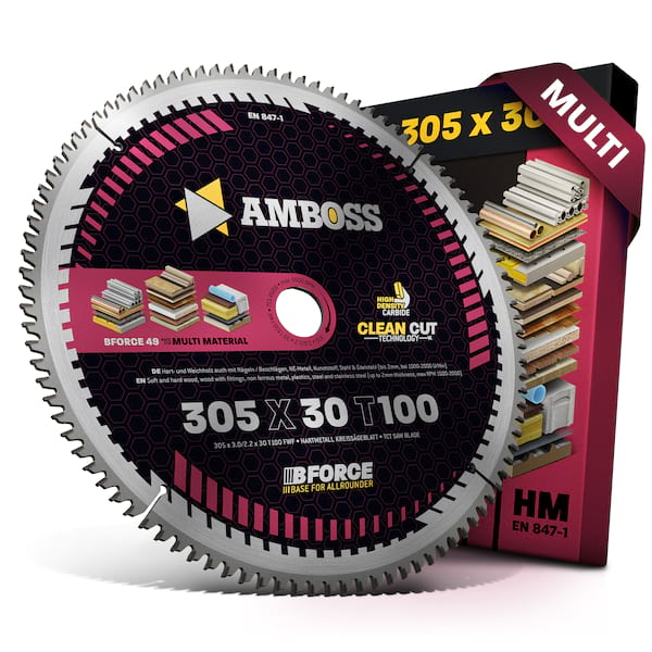 1x HM Kreissägeblatt - 305 x 3/2.2 x 30 Z100 FWF | Amboss HM Multifunktionskreissägeblätter Bild 5