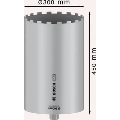 PRO Core Cutter wet, 300 x 450 mm, 1 1/4" UNC