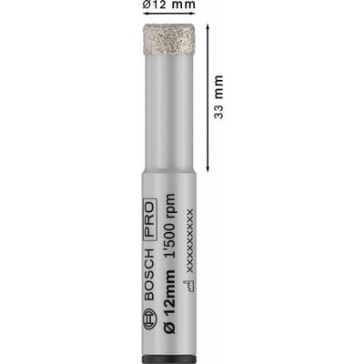 PRO Ceramic dry Bohrer, 12 x 33 x 13 mm