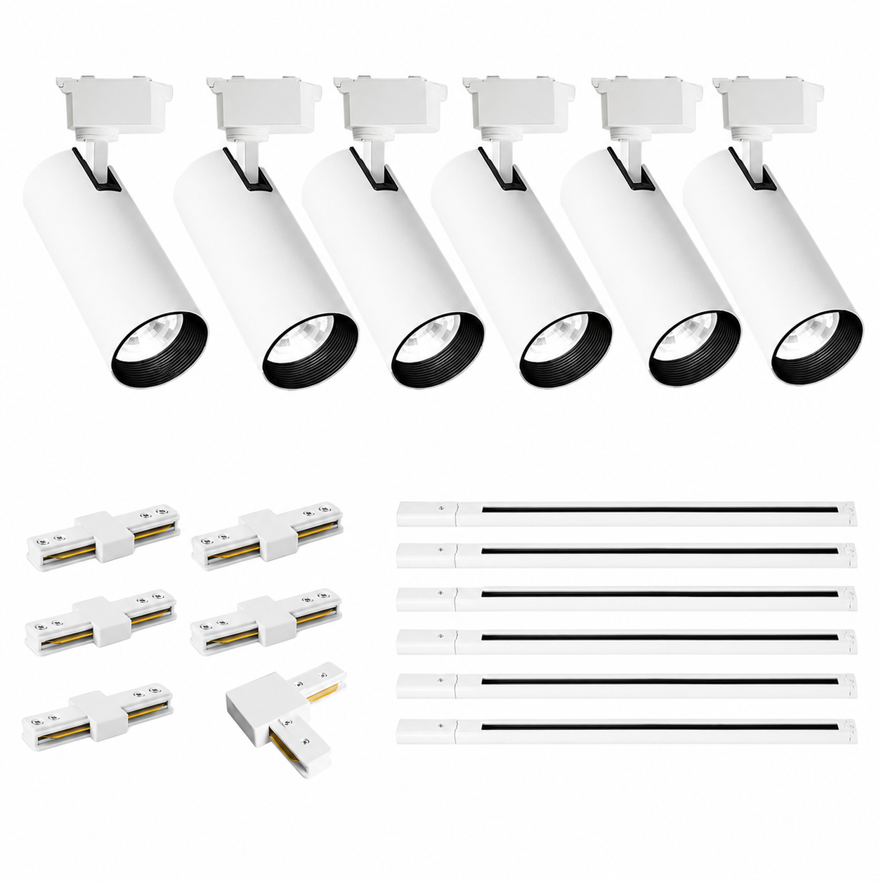 Éclairage Sur Rail Élégant Blanc 20w - Pibaogu