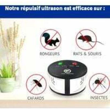 Royaluxe 360° Ultraschall-abwehrgerät Gegen Ratten, Mäuse, Nagetiere, Kakerlaken Und Insekten. Leistungsstarke, Variable Frequenzen, Die Eine Fläche Von 550 M² Abdecken. Effektive Und Umweltfreundlich