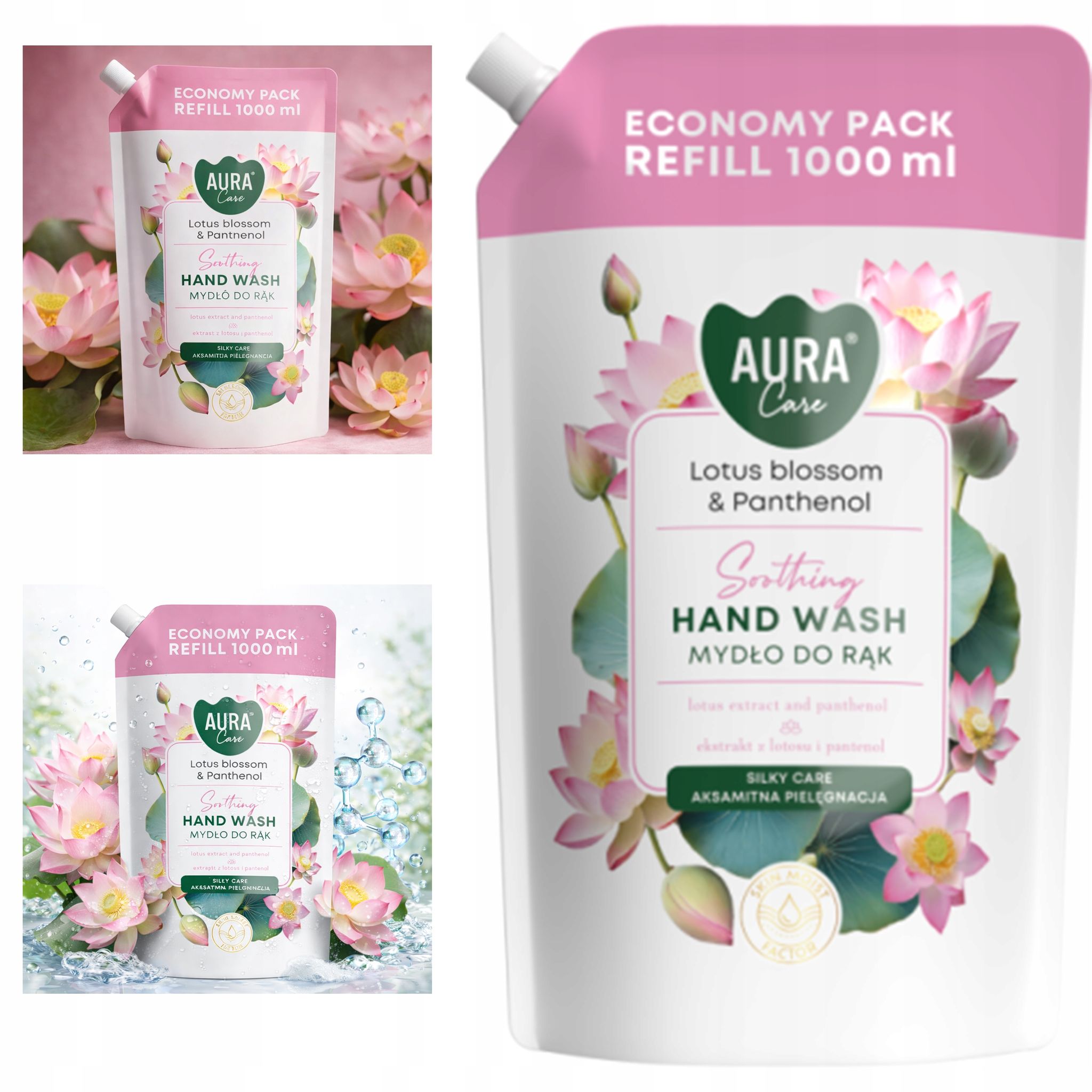 Aura Care Handseife Mit Lotusblüte Und Panthenol 1000 Ml Ahw-002-007