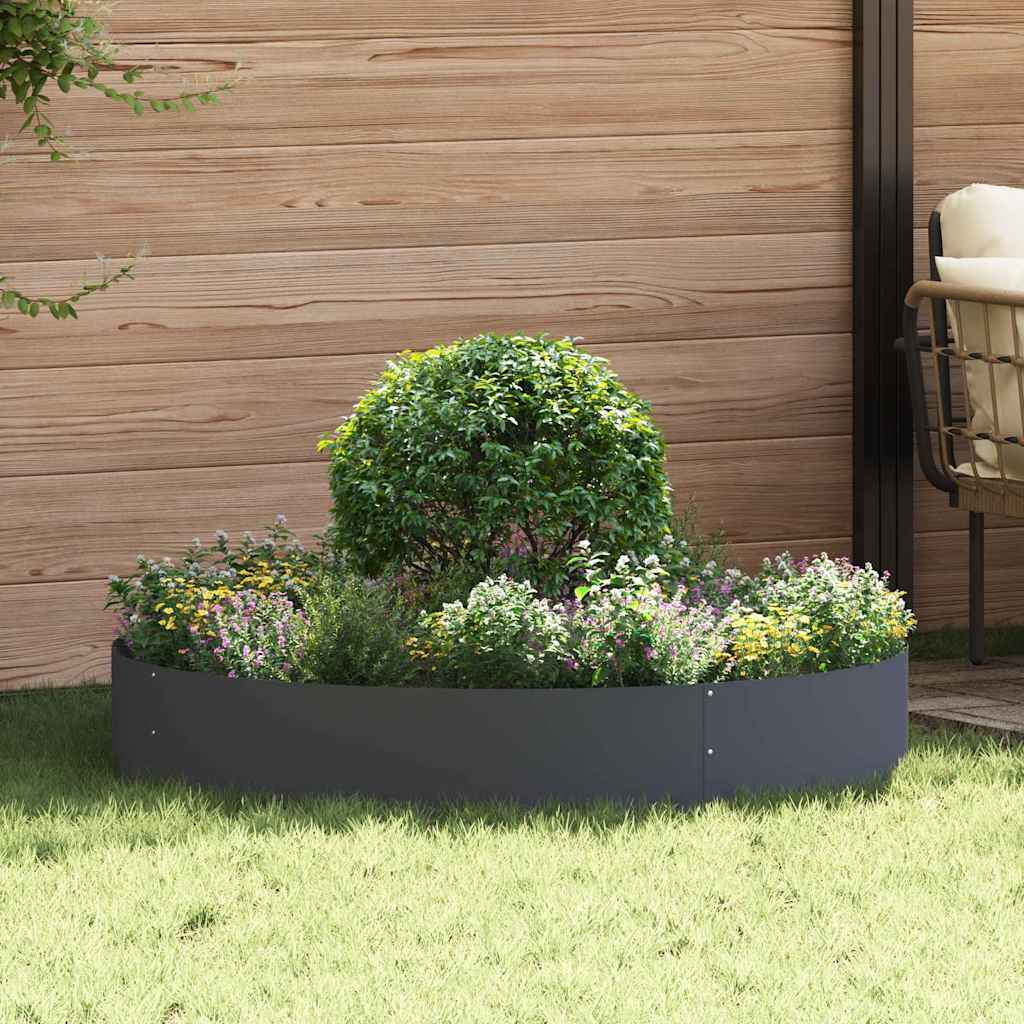 Pflanzenring 5 Pcs Anthrazit 120 X 120 X 20 Cm