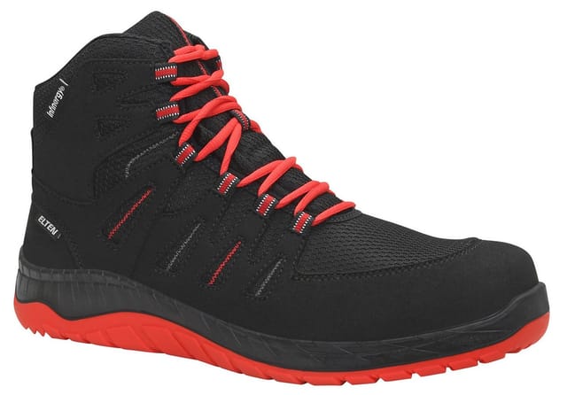 Sicherheitsstiefel MADDOX Compo black-red Mid ESD S3S, Gr. 45