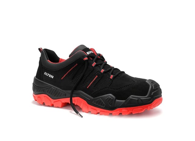 Sicherheitshalbschuh QUENTIN black-red Low ESD S3S, Gr. 44
