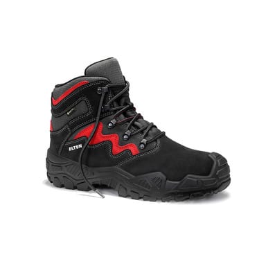 Sicherheitsschnürstiefel MICK GTX black-red Mid ESD S3S WR CI, Gr. 46