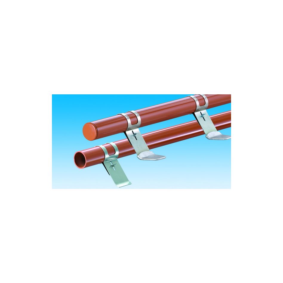 Heuel Schneefang Alu-Rohr Pipe, Naturrot, 2 Stück
