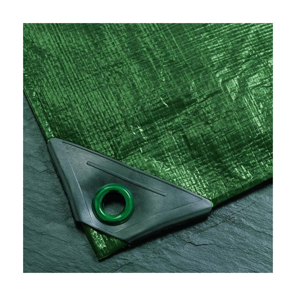 Abdeckplane mit Ösen Grün Gewebeplane günstig