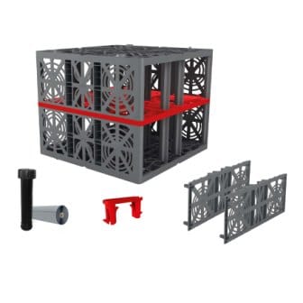 EcoBloc Komplettset inkl. Zubehör, Blockverbund Versickerungsanlage, 2520 L