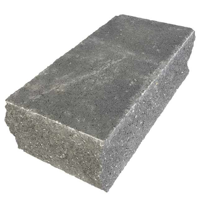 EHL Gartenmauer Mauersystem BossIntak Mauersteine basalt-anthrazit, Anfangs-/Endstein (50x25 cm)