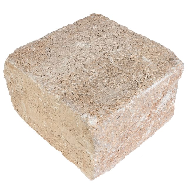 EHL Gartenmauer Mauersystem BossAntik sandstein-gelb Mauersteine, Halbstein (25x25 cm)