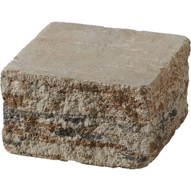 KANN Bruchsteinmauer Vermont muschelkalk-nuanciert Mauersteine, Halbende (25x25 cm)