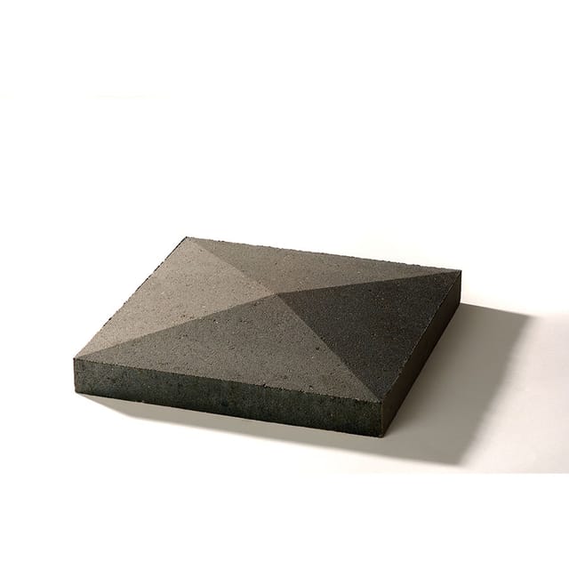 WESERWABEN Pfeilerabdeckung Spitzdach Anthrazit, 50x50 cm