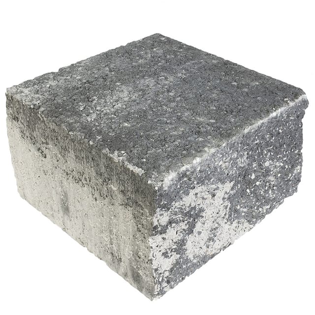 EHL Gartenmauer Mauersystem BossIntak Mauersteine grau-anthrazit-nuanciert, Halbstein (25x25 cm)