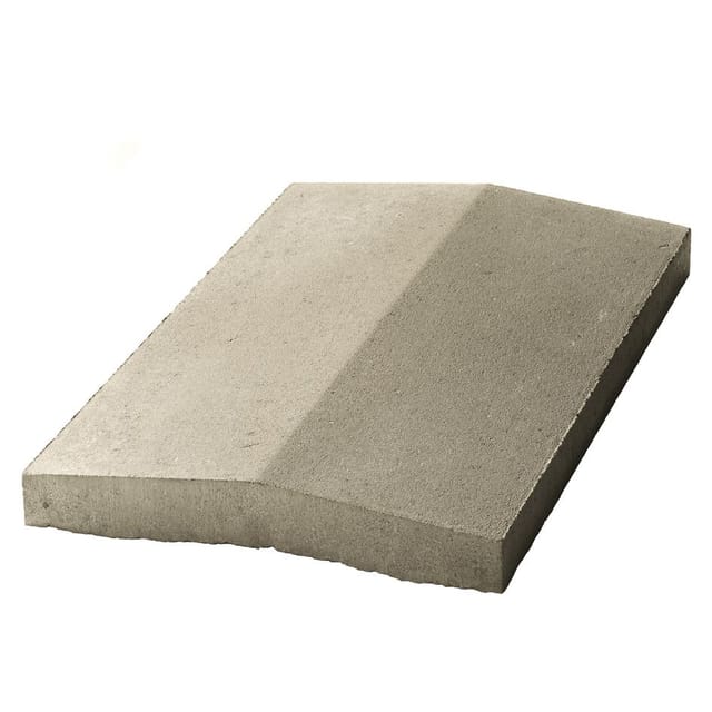 WESERWABEN Mauerabdeckung Satteldach Naturgrau, 20 cm