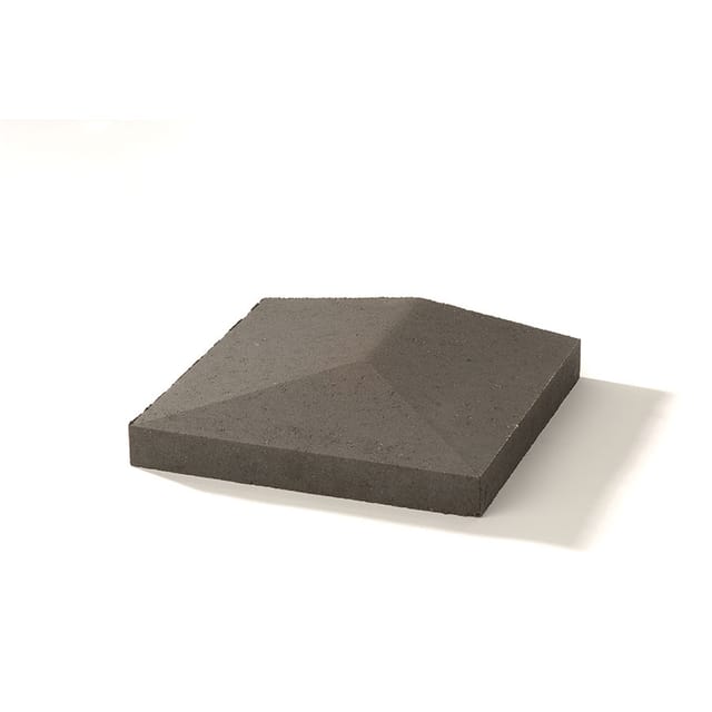WESERWABEN Mauerabdeckung Endabdeckung Satteldach Anthrazit, 35x35 cm