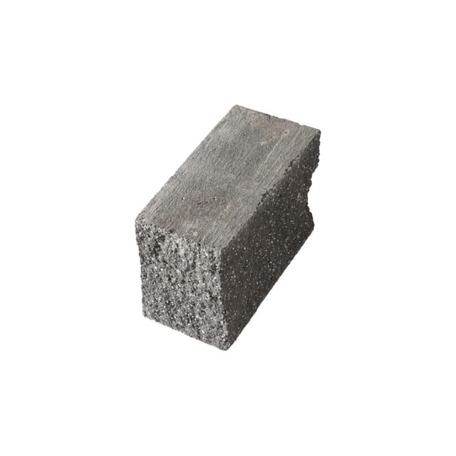 Lithonplus Gartenmauer Trento Mur light dunkelgrau Mauerstein, 10x20x14 cm (Endstein)