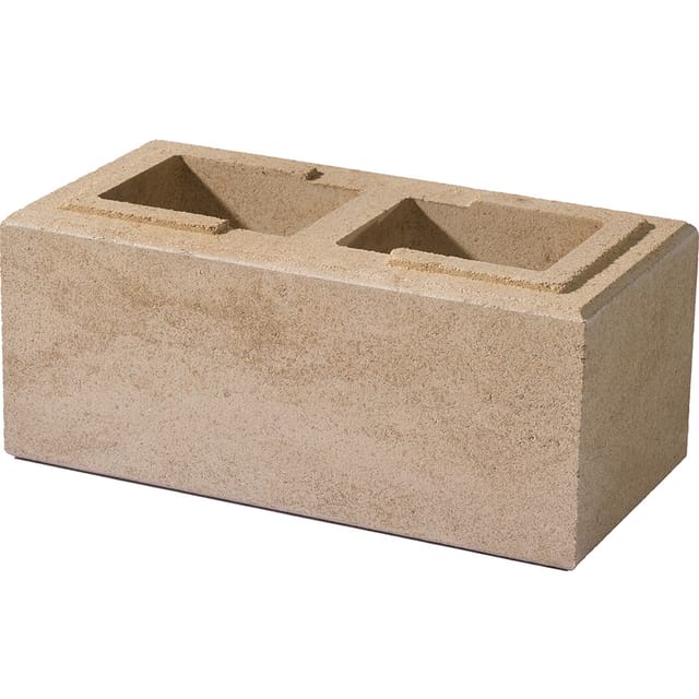 WESERWABEN Gartenmauer Vario-Line Mauerstein Creme-Beige, Normalstein