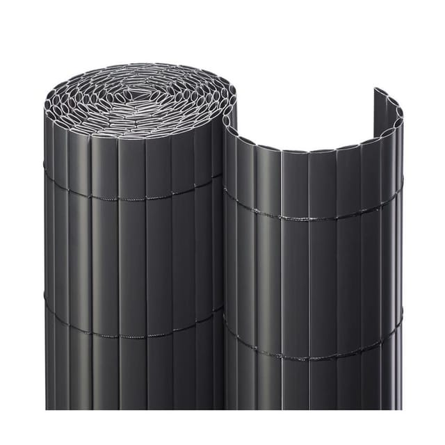NOOR Sichtschutzmatte PVC anthrazit Sichtschutzzaun, 0,9x3 m