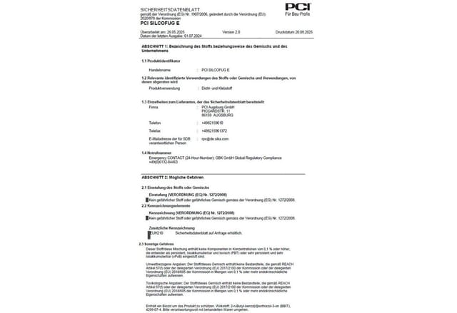 PCI Silcofug E Elastischer Dichtstoff, 310 ml, Caramel (Nr.03)