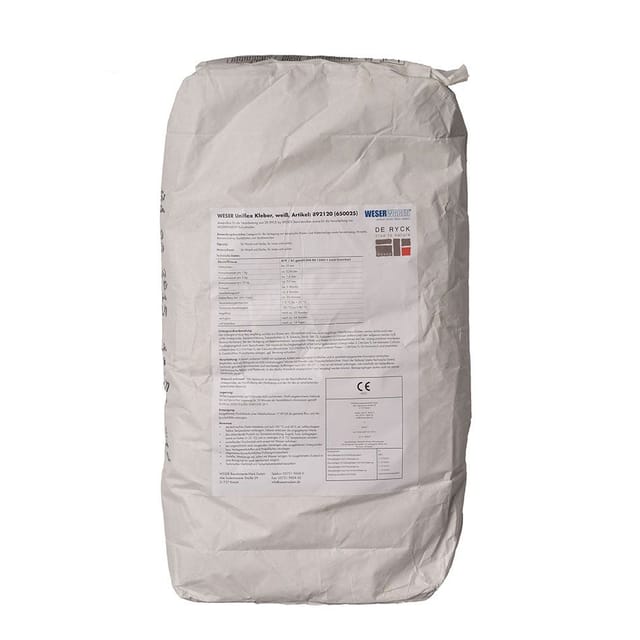 DE RYCK WESER UNIFLEX Kleber Weiß 25kg günstig