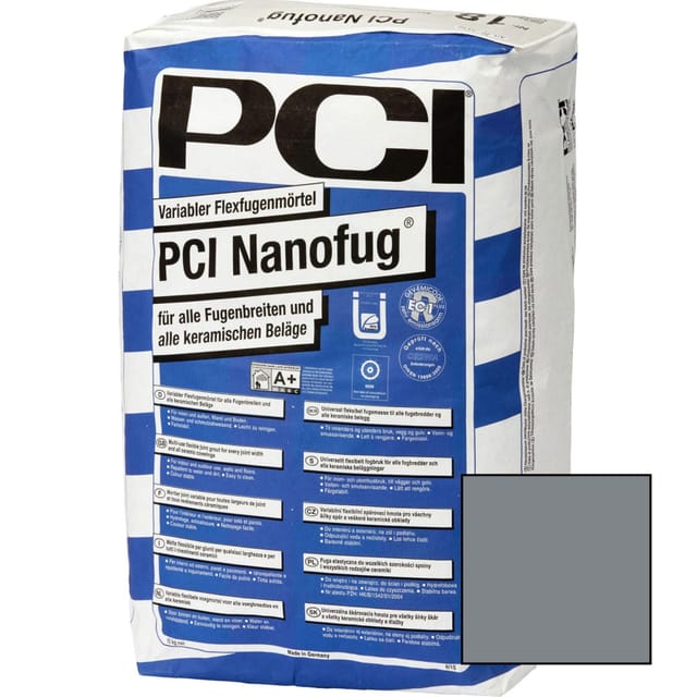 PCI Nanofug Variabler Flexfugenmörtel, 15 kg, Basalt (Nr.19)