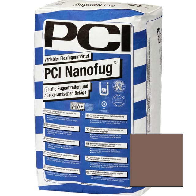 PCI Nanofug Variabler Flexfugenmörtel, 4 kg, Mittelbraun (Nr.05)