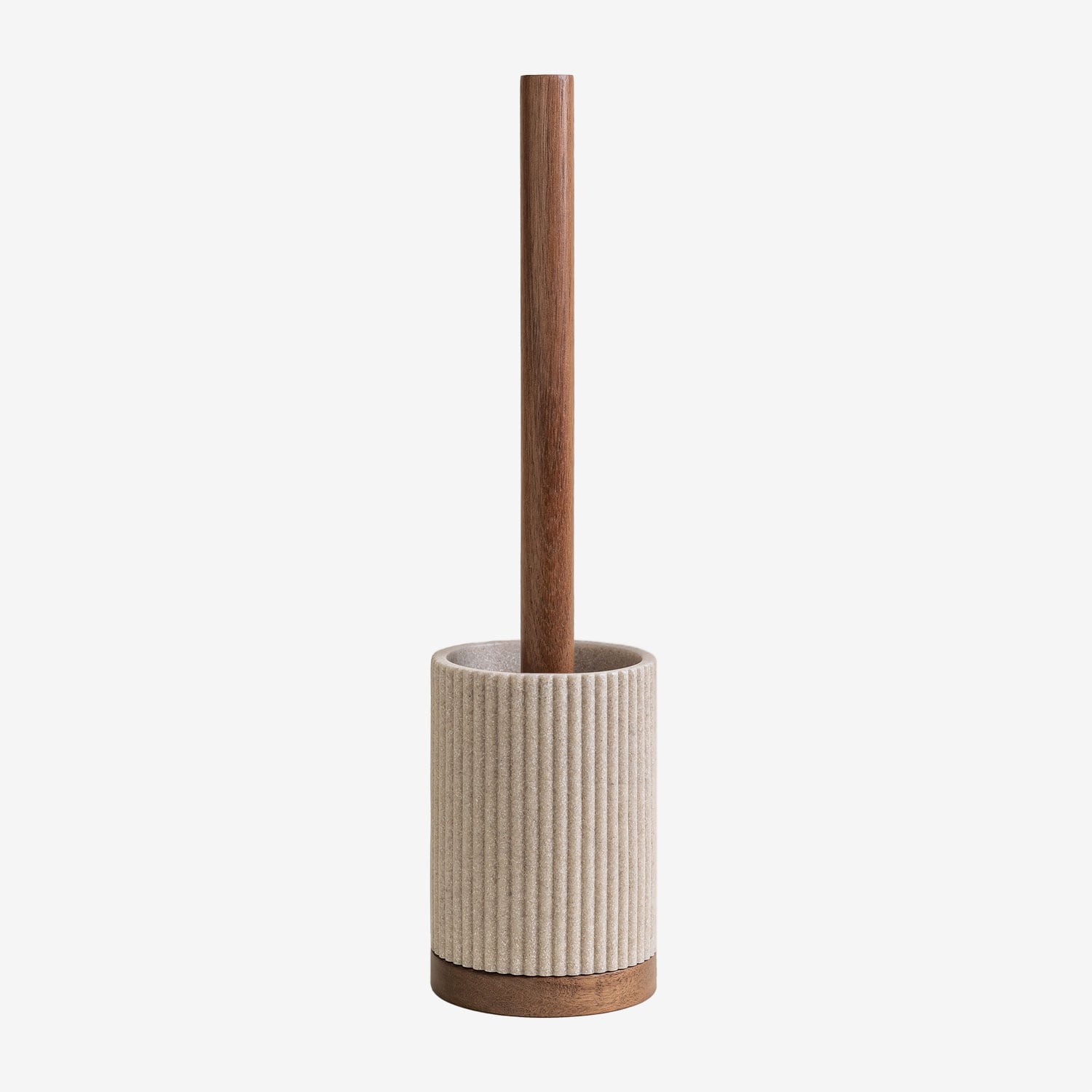 Sklum Wassila Badezimmerbürste Aus Polyresin Beige Nude