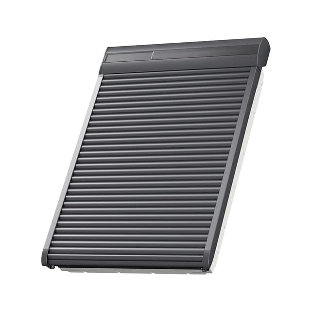 VELUX Solar-Rollladen SSL 0000S Aluminium Dunkelgrau, 114x140 cm (SK08)