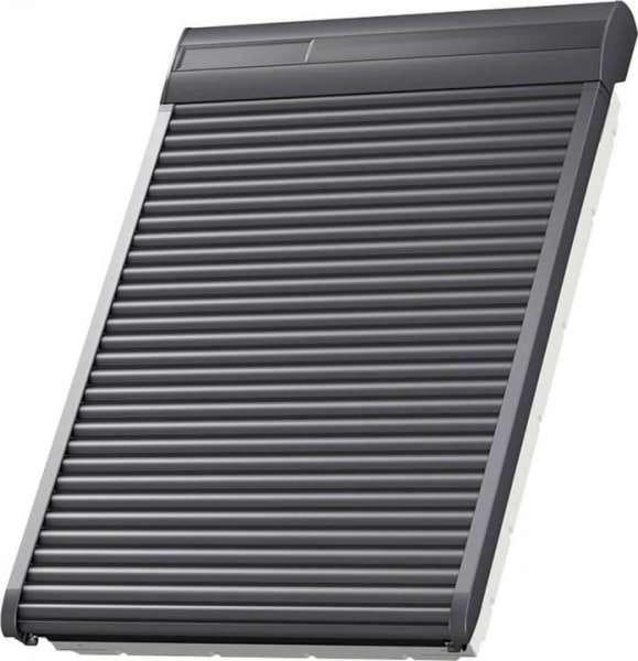 VELUX Solar-Rollladen SSL 0000S Aluminium Dunkelgrau, 78x98 cm (MK04)