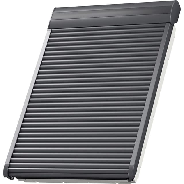 VELUX Elektro-Rollladen SML 0000S Aluminium Dunkelgrau, 55x98 cm (CK04)