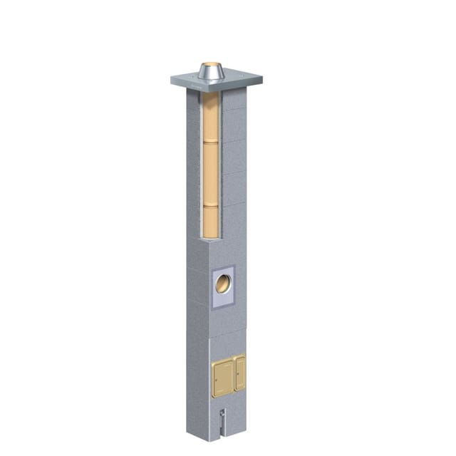 Schiedel Schornsteinsystem Absolut 18 mit Thermo-Luftzug, 12 m