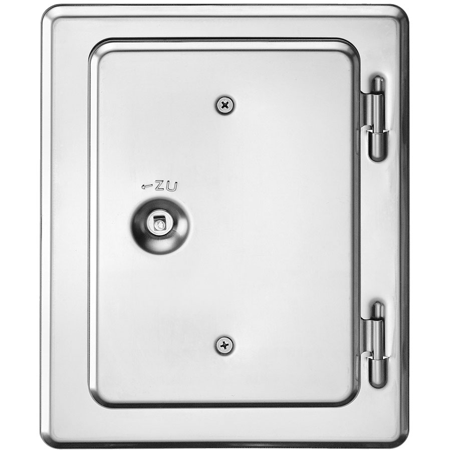 Upmann Kamintür, 11x25 cm, Stahl verzinkt