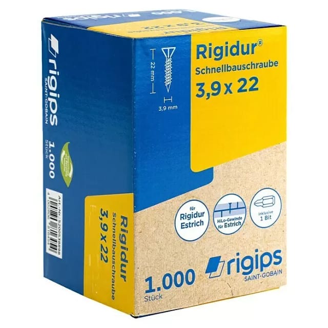 Rigips Rigidur Schnellbauschrauben, 22 mm, 1 Pack