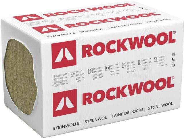 ROCKWOOL Dachbodendämmung Tegarock L WLS 035 Steinwolle Dachdämmung, 100 mm, 1 Pack