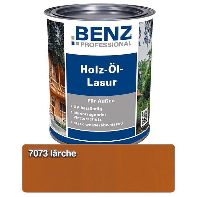 BENZ PROFESSIONAL Holz-Öl-Lasur Holzschutzmittel, 2,5 l, Lärche