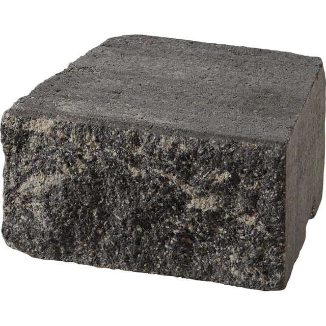 KANN Bruchsteinmauer Vermont Nero Bianco Mauersteine, Radienstein 15° (28,3x21,7x25 cm)