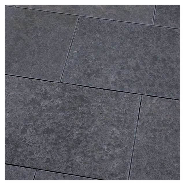 Seltra Natursteine Terrassenplatten SANOKU® ELEGANCE satiniert Basalt anthrazit-schwarz, 60x40x3 cm