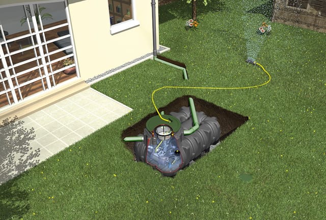 GRAF Platin Komfort Gartenanlage Zisterne, 15000 L, begehbar