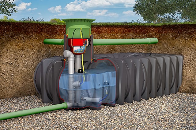 GRAF Flachtank Retentionszisterne Platin XXL Plus, 20000 L