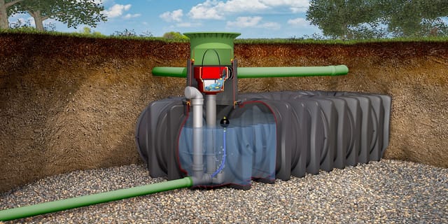 GRAF Flachtank Retentionszisterne Platin XXL, 25000 L