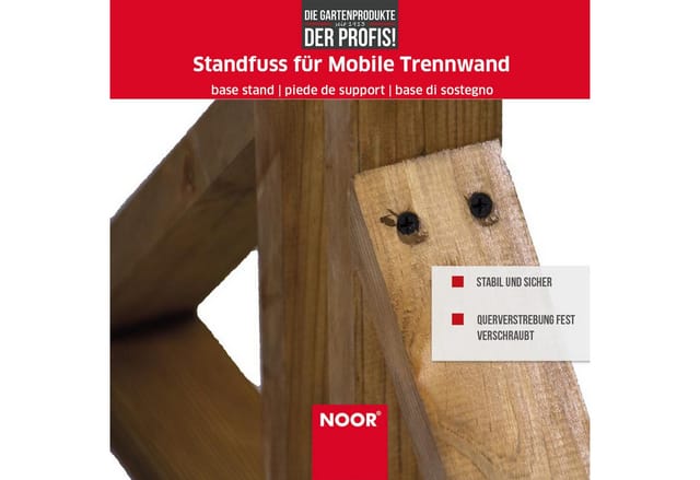 NOOR Standfuß für Zaunelemente günstig