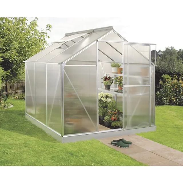 Vitavia Gewächshaus Eos Tomatenhaus Silber, 4 mm, 229x198x208 cm (LxBxH)
