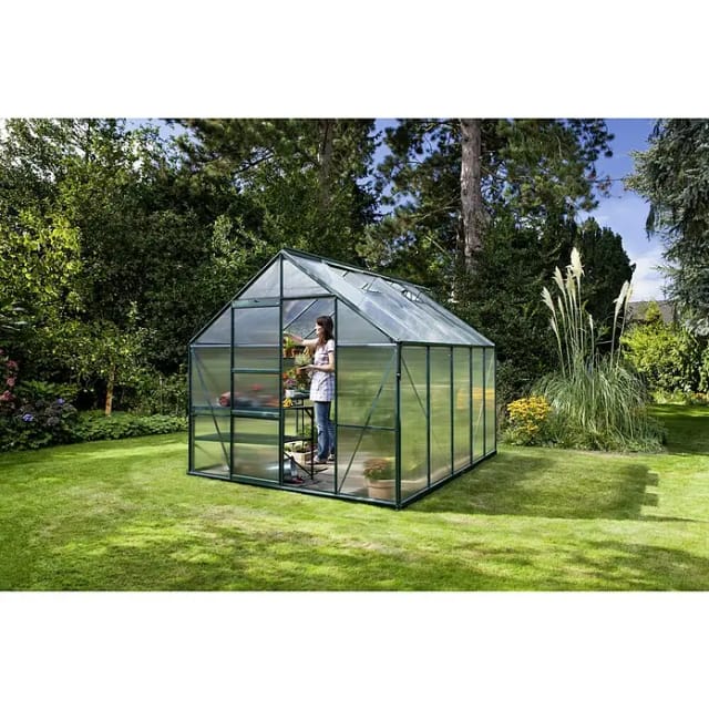 Vitavia Gewächshaus Merkur Tomatenhaus Smaragd, 6 mm, 321x257x232 cm (LxBxH),HKP (Hohlkammerplatten)